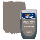 Flexa Creations muurverf kleurtester mat spacious grey 30 ml