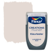 Flexa Creations muurverf kleurtester mat luxerious silk 30 ml
