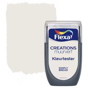 Flexa Creations muurverf kleurtester mat simply bread 30 ml
