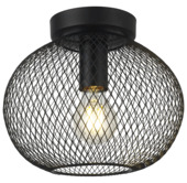 GAMMA plafondlamp Tim zwart 21xØ24 cm