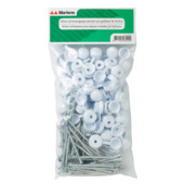 Martens nagel t.b.v. PET / Polyester golfplaat 76/18 wit 50 stuks