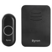 Byron DBY-21131 Draadloze deurbelset batterij 100m Zwart