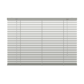 GAMMA aluminum jaloezie 25 mm donkergrijs (kleurnr. 202) 80x180 cm (bxh)