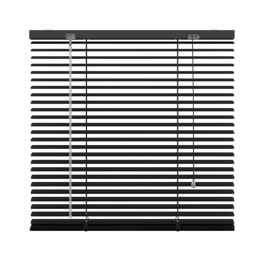 GAMMA aluminum jaloezie 25 mm mat zwart (kleurnr. 320) 60x180 cm (bxh)