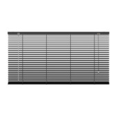 GAMMA aluminum jaloezie 25 mm mat zwart (kleurnr. 320) 120x250 cm (bxh)