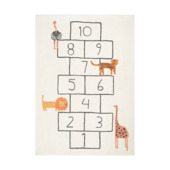 Vloerkleed hinkelpad creme 120 x 170 cm