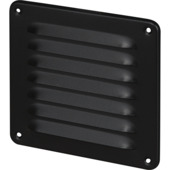 Sanivesk opbouw schoepenrooster aluminium zwart 155 x 155mm