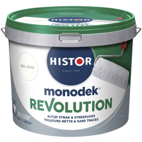 Histor Monodek Revolution muurverf RAL 9010 gebroken wit 10 liter
