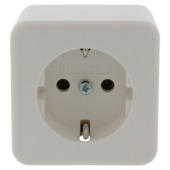 Berker Opbouw Enkel Geaard Stopcontact Wit