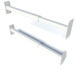 SecuBar barrièrestang Duo RAL 9010 (Wit) SKG 2-sterren 31-55 cm