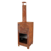 Terras pizzaoven roest