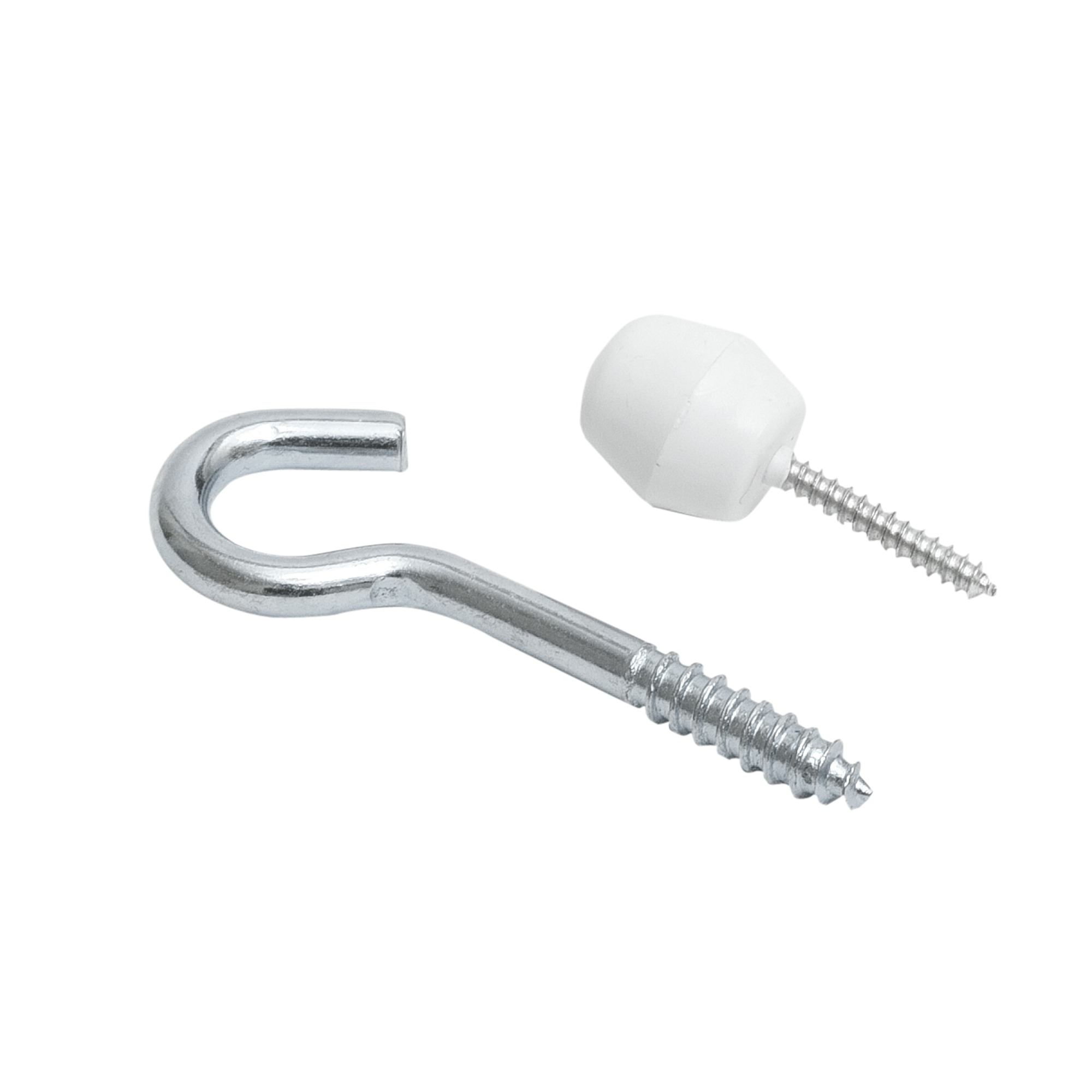 Intensions Practical Extra Knop Met Haak Spiraal Wit 4 Stuks intensions kopen in de aanbieding