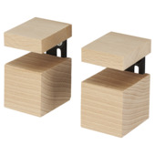 Duraline plankdrager clip beuken 6,3x4x4 cm