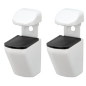 Duraline plankdrager clip mini wit 2 stuks