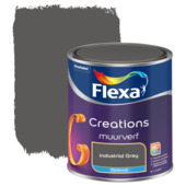 Flexa Creations muurverf industrial grey zijdemat 1 liter