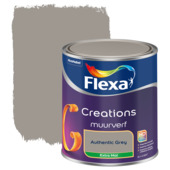 Gamma Flexa Creations muurverf authentic grey extra mat 1 liter aanbieding