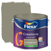 Gamma Flexa Creations muurverf camouflage green extra mat 25 liter aanbieding