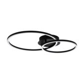EGLO plafondlamp Palmaves 2 zwart led