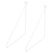 Duraline plankdrager dun wit 24x26,5 cm 2 stuks