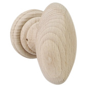 Gamma knopkruk set Stavanger rond rozet hout