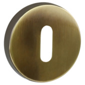 GAMMA sleutel rozet rond messing antiek