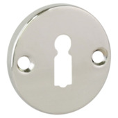 GAMMA sleutel rozet rond nikkel glans (messing)