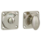 GAMMA vrij-bezet rozet vierkant nikkel glans (messing)