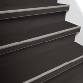 Firststep traprenovatieset pvc-treden beton zwart 4 stuks