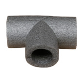 Buisisolatie T-stuk 35 mm grijs