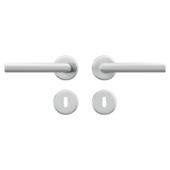 AXA deurkrukset Curve Milan aluminium rozet met sleutelplaat