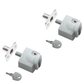 AXA Oplegslot voor raam SKG 1-ster buitendraaiend wit gelijksluitend 2 stuks