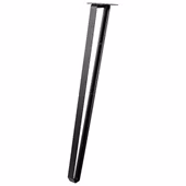 Duraline tafelpoot staal 72 cm zwart