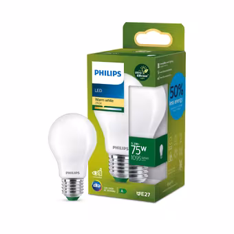 Philips greenlabel LED 75W E27 peer 2700k frosted