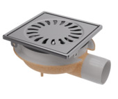 Sanivesk Schrobputje Basic Haaks 15x15cm Ø50mm