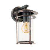 Eglo Valdeo buitenwandlamp E27 antiekkoper