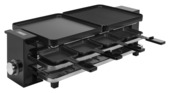 Princess 162925 raclette Piano Black 8 gourmetstel