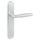 Deurkrukset Lyon blindschild aluminium