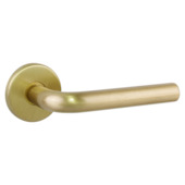 Deurkrukset Delhi rond rozet messing