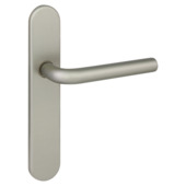 Deurkrukset Tirana blindschild aluminium RVS look