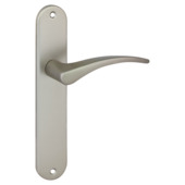 Deurkrukset Tokio blindschild aluminium RVS look