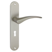 Deurkrukset Tokio sleutelgat 56mm aluminium RVS look