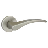 Deurkrukset Tokio rond rozet aluminium RVS look