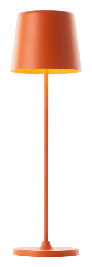Tafellamp Kaami draagbaar LED 2W voor buiten met USB oplaadbare accu oranje