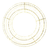 Kerstdecoratie lichtkrans met LED licht  Ø 50 cm inclusief timer