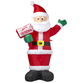 Opblaasbare kerstman 125 cm inclusief LED verlichting