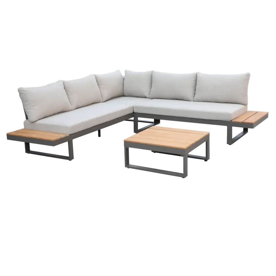 Wakefield loungeset Puglia teak hout