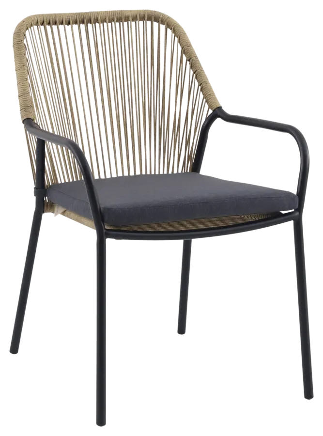 Wakefield tuinstoel Split naturel wicker
