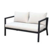Wakefield tuinbank Biarritz 140 cm zwart metaal