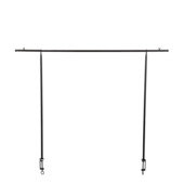 Tafel hanger zwart max. L250cm - h110cm