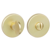 GAMMA vrij-bezet rozet rondmat messing (aluminium)